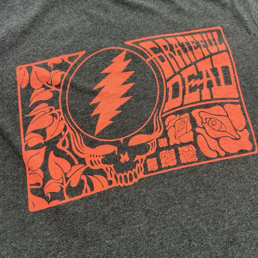 PACT Mens Medium Fillmore Charcoal Heather Grateful Dead X Graphic Tshirt - Picture 2 of 10